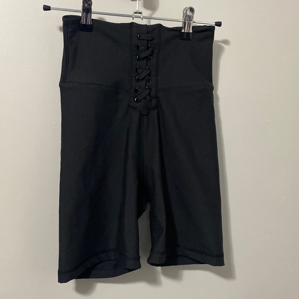 We Wore What Lace-up Biker Shorts
